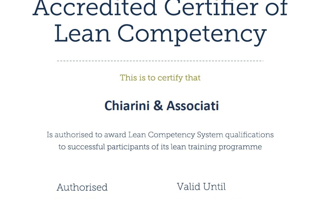 IL RICONOSCIMENTO DEI CERTIFICATI LEAN SIX SIGMA